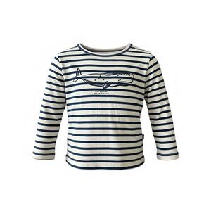 French Striped Whale Tee – 36 Months (3T)